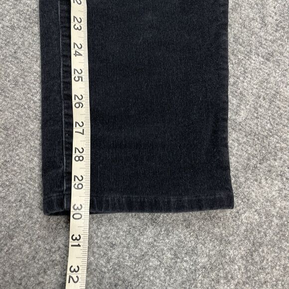 J Jill Corduroy Pants Womens Size Large Black Stretch Slim Leg Pull On 5 Pocket - Picture 7 of 8